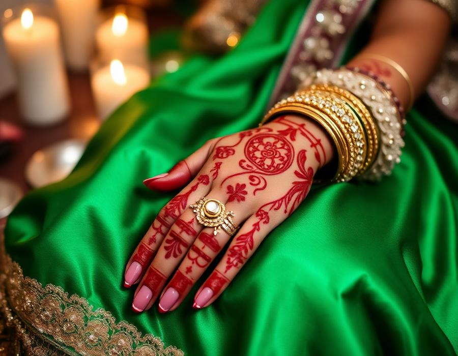 Bridal mehndi hands